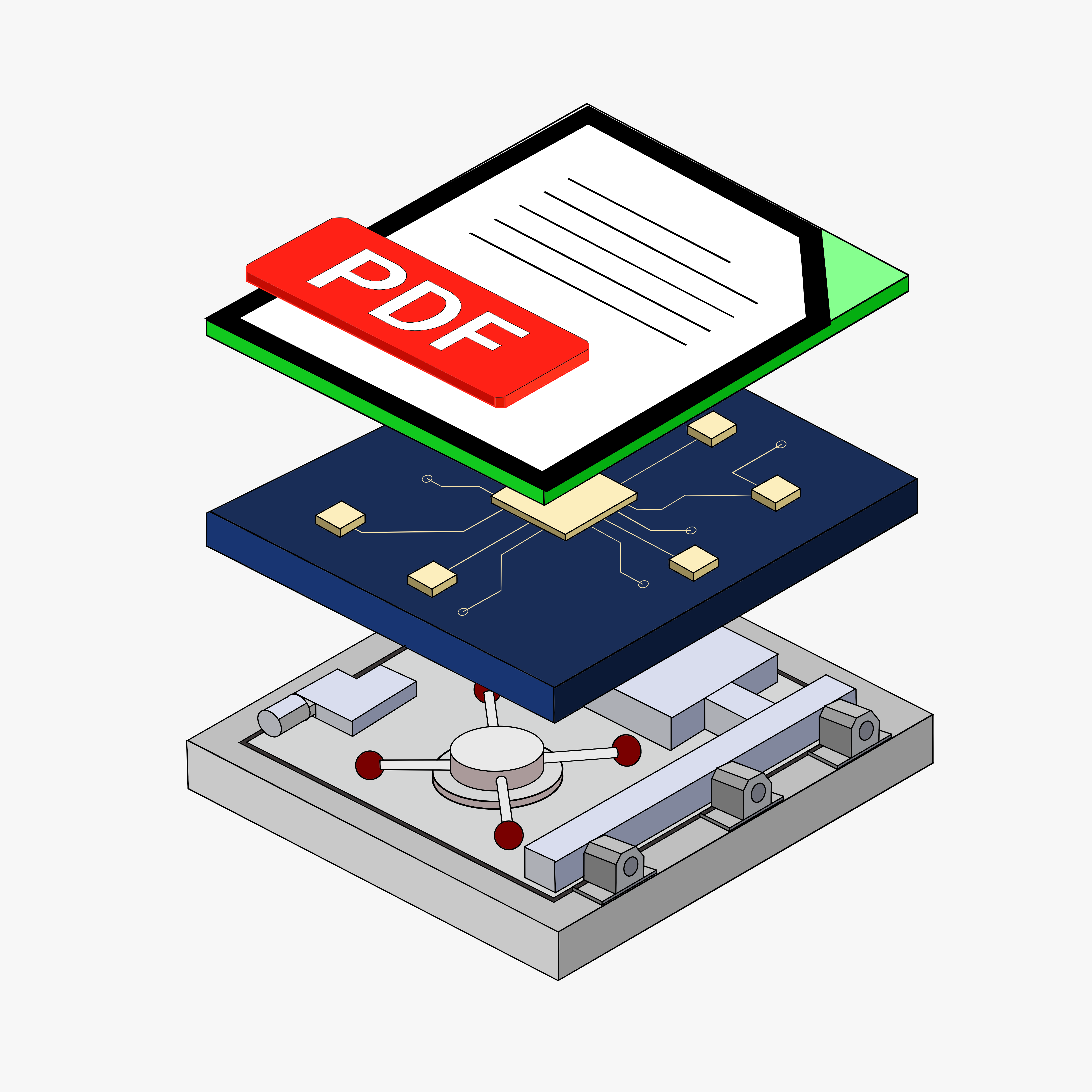 PDF Underlying Document Layer Architecture Diagram